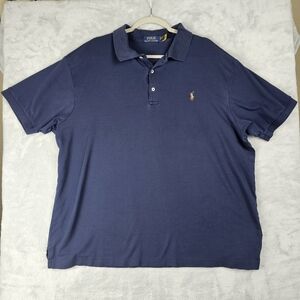 Ralph Lauren Polo Mens Size 2XB Blue Short Sleeve Flesh Pony